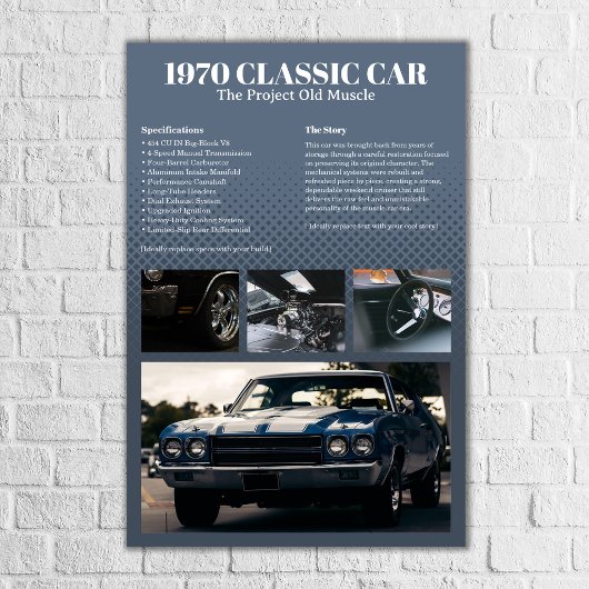 Autoschau-Display Poster