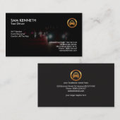 Autoscheinwerfer Bokeh Night Shift Taxi Service Visitenkarte (Vorne/Hinten)