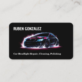 Autoscheinwerferneuerung individuell QR Visitenkarte