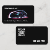 Autoscheinwerferneuerung individuell QR Visitenkarte (Vorne/Hinten)