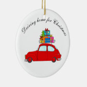 Autoschleppbaum "Zuhause für Weihnachten" Keramikornament (Rechts)