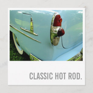 Autoschwarm 75. Geburtstag - Hot Rod Einladung