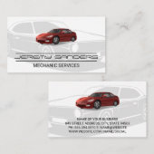 Autoservice | Auto | Mechanische Visitenkarte (Vorne/Hinten)