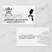 Autoservice | Auto Paint Service Business Card Visitenkarte (Vorne/Hinten)