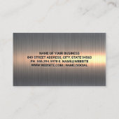 Autoservice | Wrenches und Reifen | Metallic Visitenkarte (Rückseite)