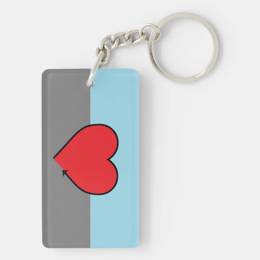 Autosexual Stolz Schlüsselanhänger (Rückseite)