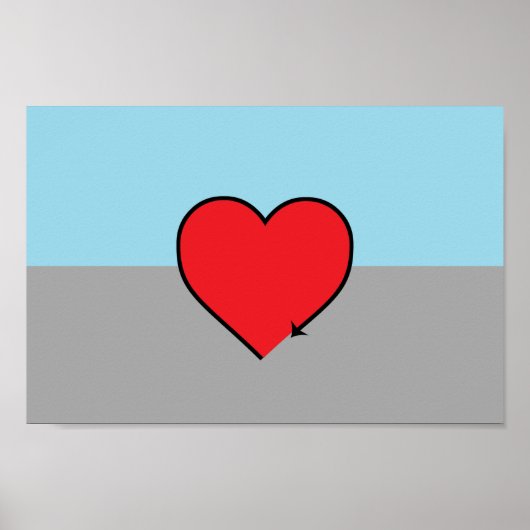 Autosexuelle Druckschrift und Symbol Poster (Vorne)