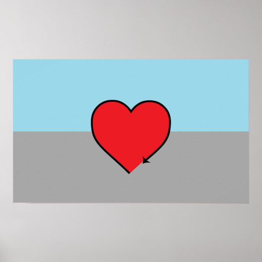 Autosexuelle Stolperflagge und Symbol Poster (Vorne)