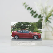 Autoshow Postkarte (Stehend Vorderseite)