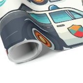 Autospielzeug Geschenkpapier (Rolleneckpunkt)