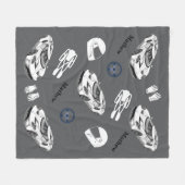 Autosport-Flanelldecke Fleecedecke (Vorderseite (Horizontal))
