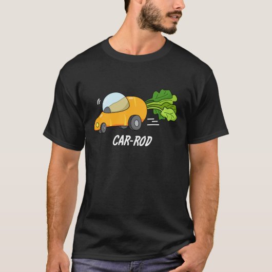 Autostab Funny Carrot Pun Dark BG T-Shirt (Vorderseite)