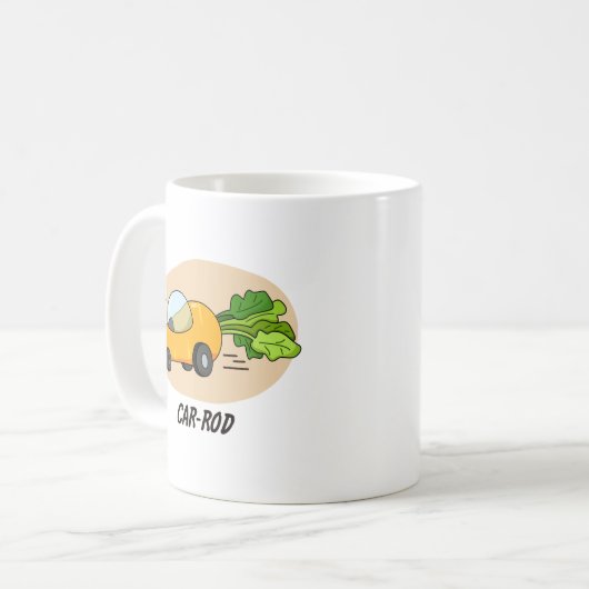 Autostab Funny Carrot Pun Kaffeetasse (Vorderseite Links)