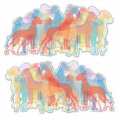 Autosticker Abzeichen Silhouette Großer Dane Stick Aufkleber (Vorderseite)