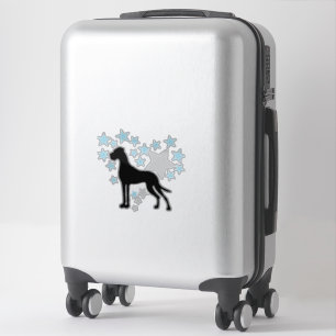 Autosticker Sterne Deutsche Dogge Aufkleber