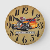 Autostil Runde Wanduhr (Vorderseite)