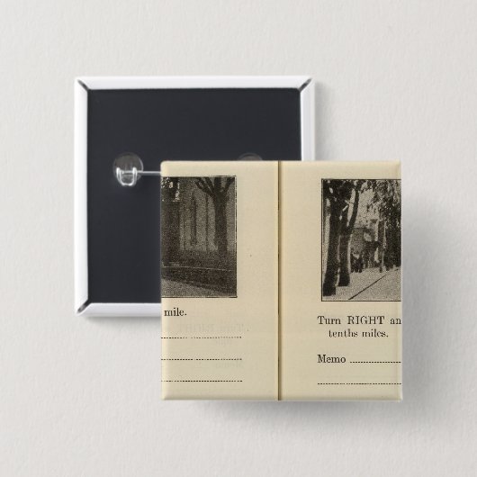 Autostraßen, NY Button (Vorne & Hinten)