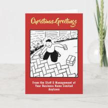 Autostraßen und Pavers Company Weihnachtskarte