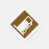 Autostraßensignierpapier Napkins Serviette (Ecke)