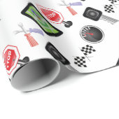 Autosymbole Geschenkpapier (Rolleneckpunkt)