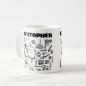 Autoteile Autozubehör Einzelhändler mit Namen Kaffeetasse (Vorderseite Links)