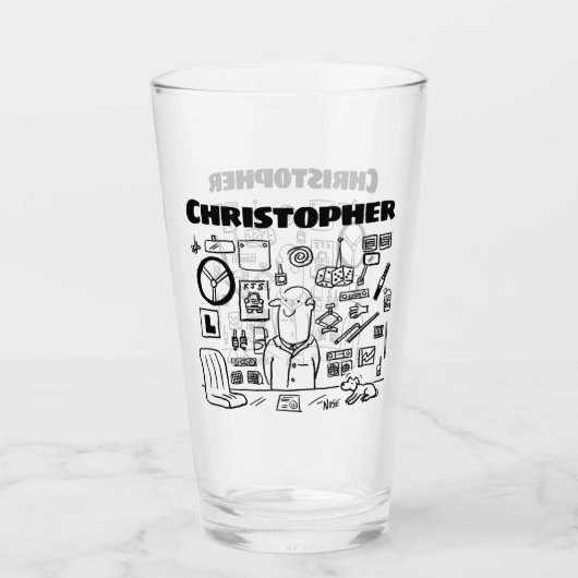 Autoteile oder Autoteile Einzelhändler mit Namen Glas (Vorderseite)