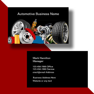Autoteile und Automobilservice Visitenkarte