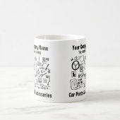 Autoteile und Zubehör. Automobilwaren Kaffeetasse (Mittel)