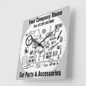 Autoteile und Zubehör Quadratische Wanduhr (Winkel)