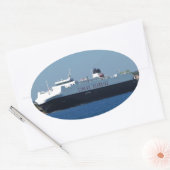 Autotransporter Galicia Ovaler Aufkleber (Umschlag)