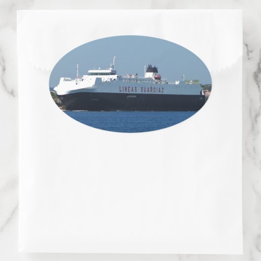 Autotransporter Galicia Ovaler Aufkleber (Tasche)