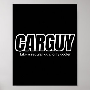 Autotyp Geschenk - Autotyp wie ein normaler Typ, n Poster