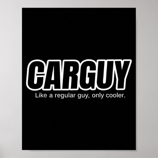 Autotyp Geschenk - Autotyp wie ein normaler Typ, n Poster (Vorne)