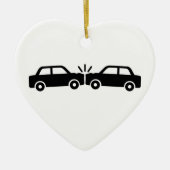Autounfall Keramikornament (Vorne)
