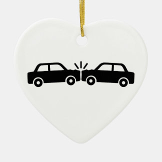 Autounfall Keramikornament