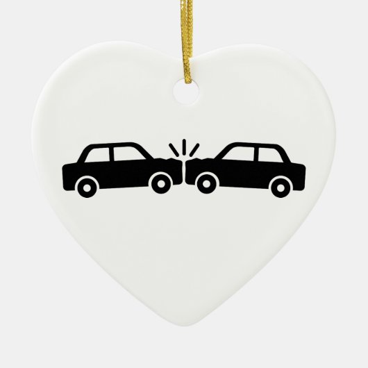 Autounfall Keramikornament (Vorne)
