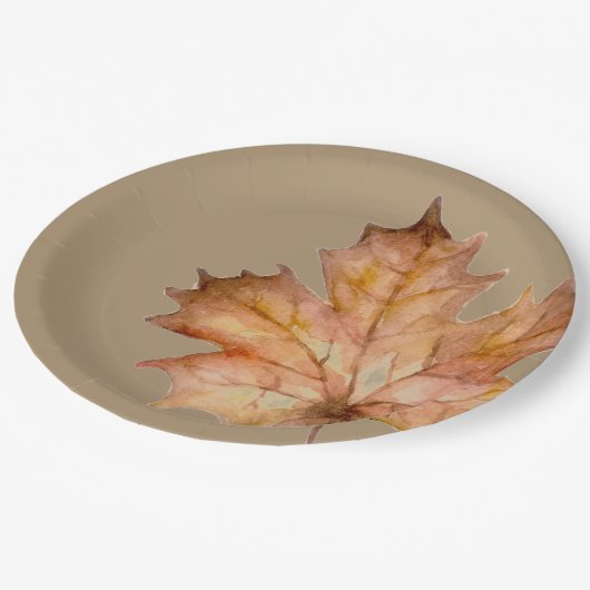 Autounfall - Leaf Pappteller (Schrägansicht)