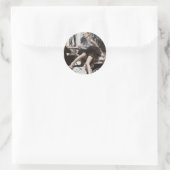Autounruhen Runder Aufkleber (Tasche)