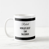 Autoverkäufer Danke Geschenk Tasse (Links)