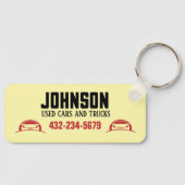 Autoverkäufer oder Gebrauchtwagenlohn Schlüsselanhänger (Vorderseite)