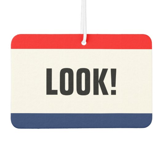 Autoverleih Neue Werbeaktion individuell anpassbar Autolufterfrischer (Vorderseite)