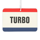 Autoverleih Turbo Werbeaktion individuell anpassba Autolufterfrischer (Rückseite)