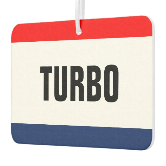 Autoverleih Turbo Werbeaktion individuell anpassba Autolufterfrischer (Links)