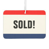 Autoverleih verkaufte Werbeaktion individuell anpa Autolufterfrischer (Rückseite)