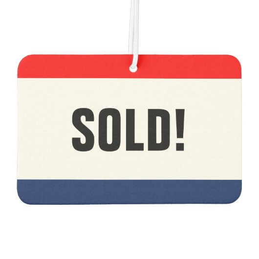 Autoverleih verkaufte Werbeaktion individuell anpa Autolufterfrischer (Rückseite)