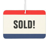 Autoverleih verkaufte Werbeaktion individuell anpa Autolufterfrischer (Vorderseite)