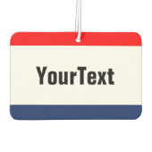 Autoverleihpromo Signage Persönlich gestalten Autolufterfrischer (Rückseite)