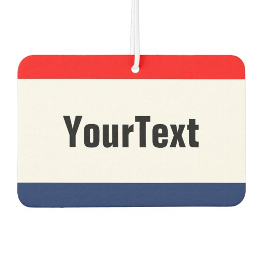 Autoverleihpromo Signage Persönlich gestalten Autolufterfrischer (Vorderseite)