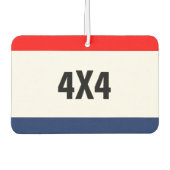 Autovermietung 4X4 Werbeaktion individuell anpassb Autolufterfrischer (Vorderseite)