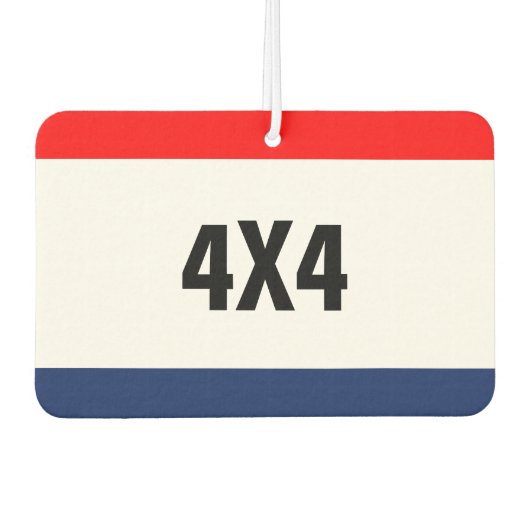 Autovermietung 4X4 Werbeaktion individuell anpassb Autolufterfrischer (Vorderseite)